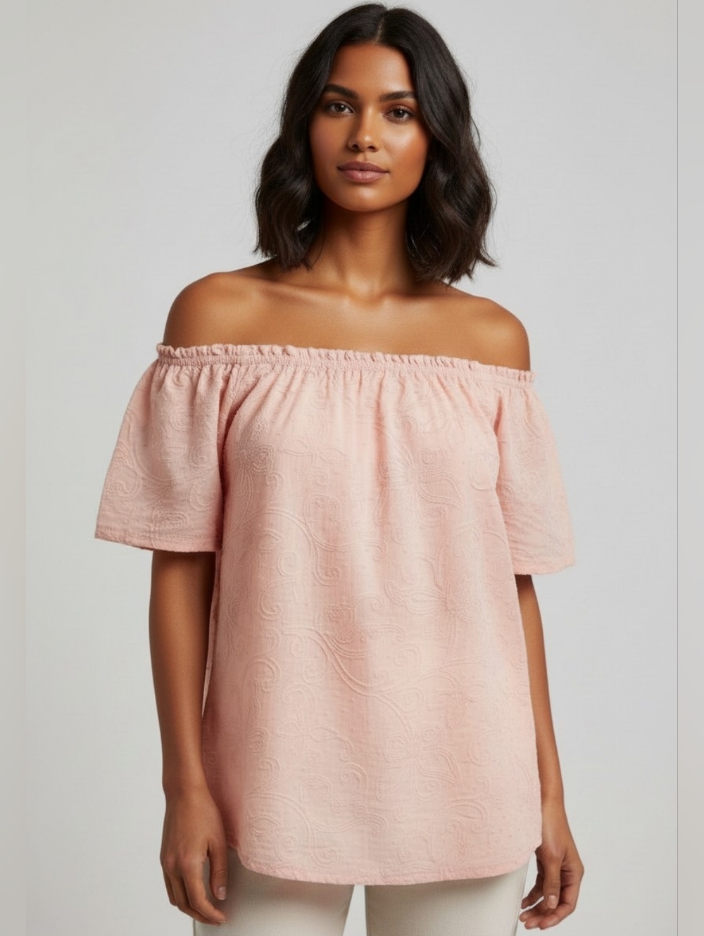 Terzo Millennio Apricot Lace Blouse - S